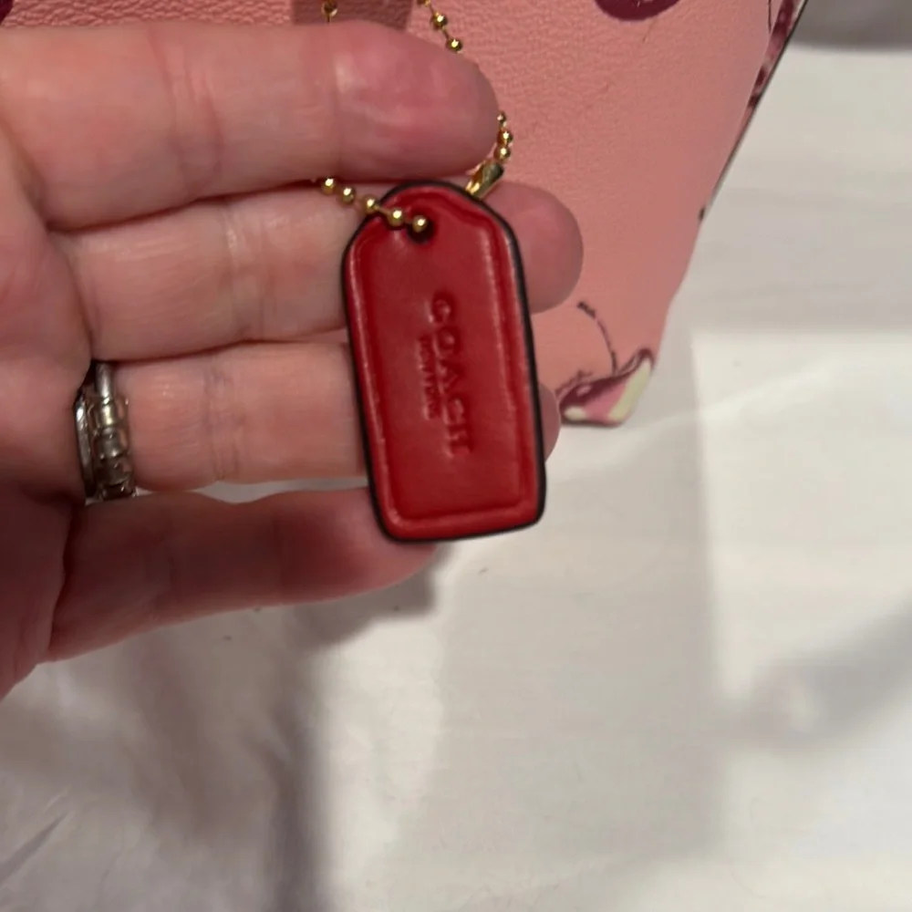 Coach Pink Cherry Pattern Satchel - Picture 4 of 4